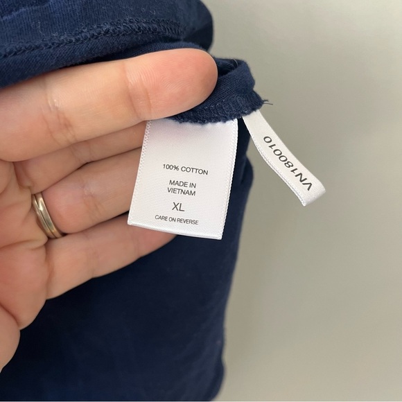 New York & Company The Perfect Tee Navy XL - Picture 4 of 5